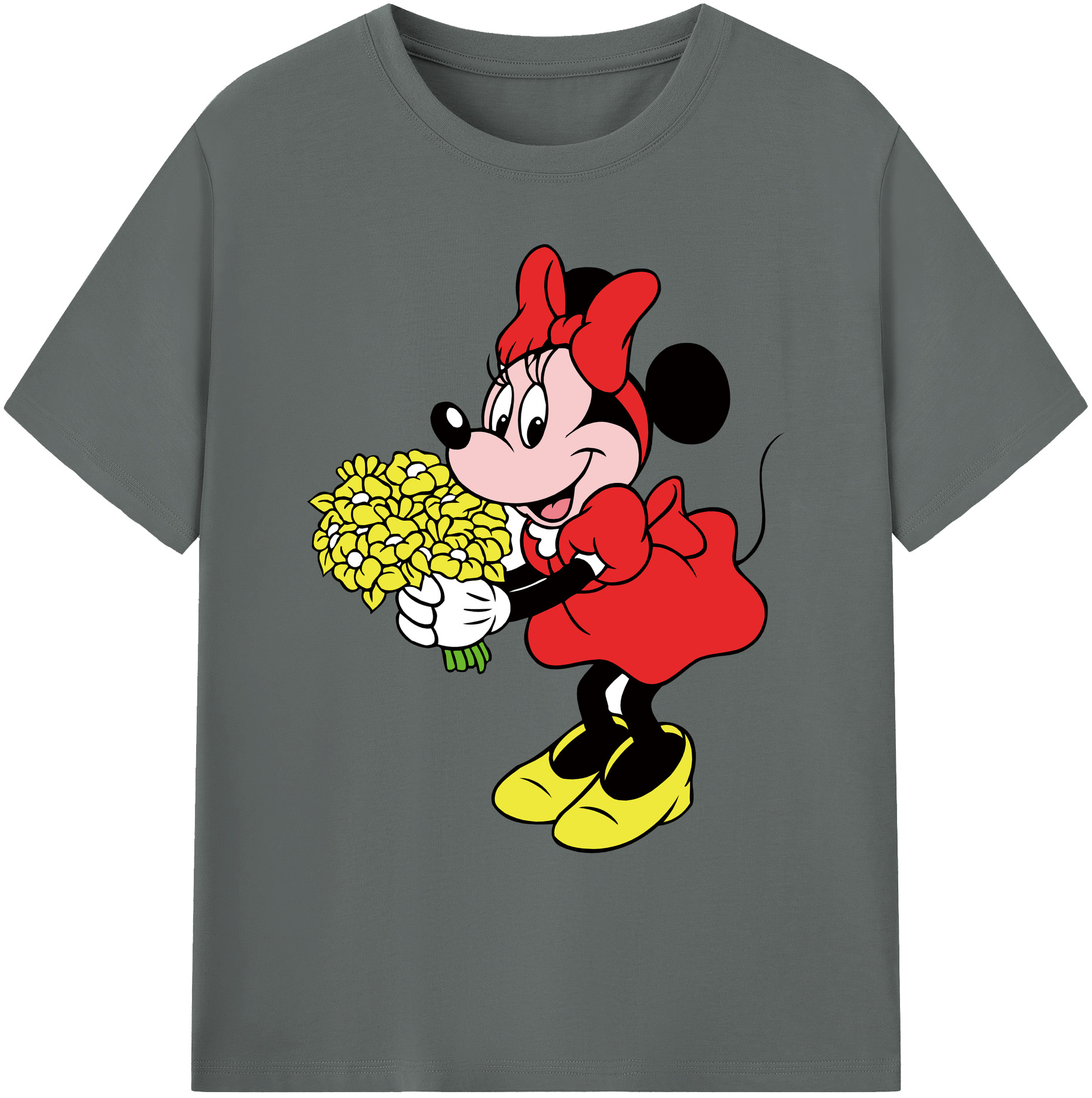 ミッキーマウス Mickey Mouse 綿100％ メンズ半袖Tシャツ｜肌触りやわらか＆通気性